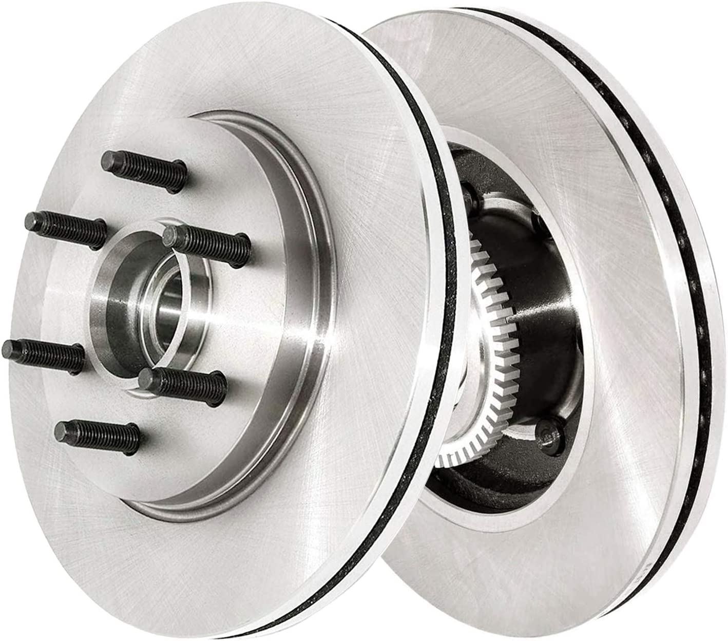 Detroit Axle - 2WD 330mm Front Brake Rotors for Ford F-150 Lincoln Mark LT - 4