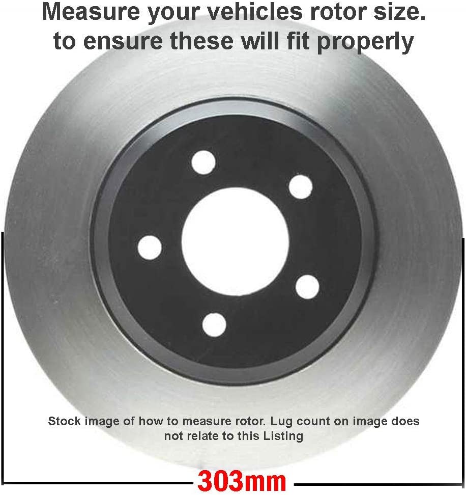 Detroit Axle - Front Disc Rotors Brake Pads Kit for Ford Escape Mariner Tribute - 6