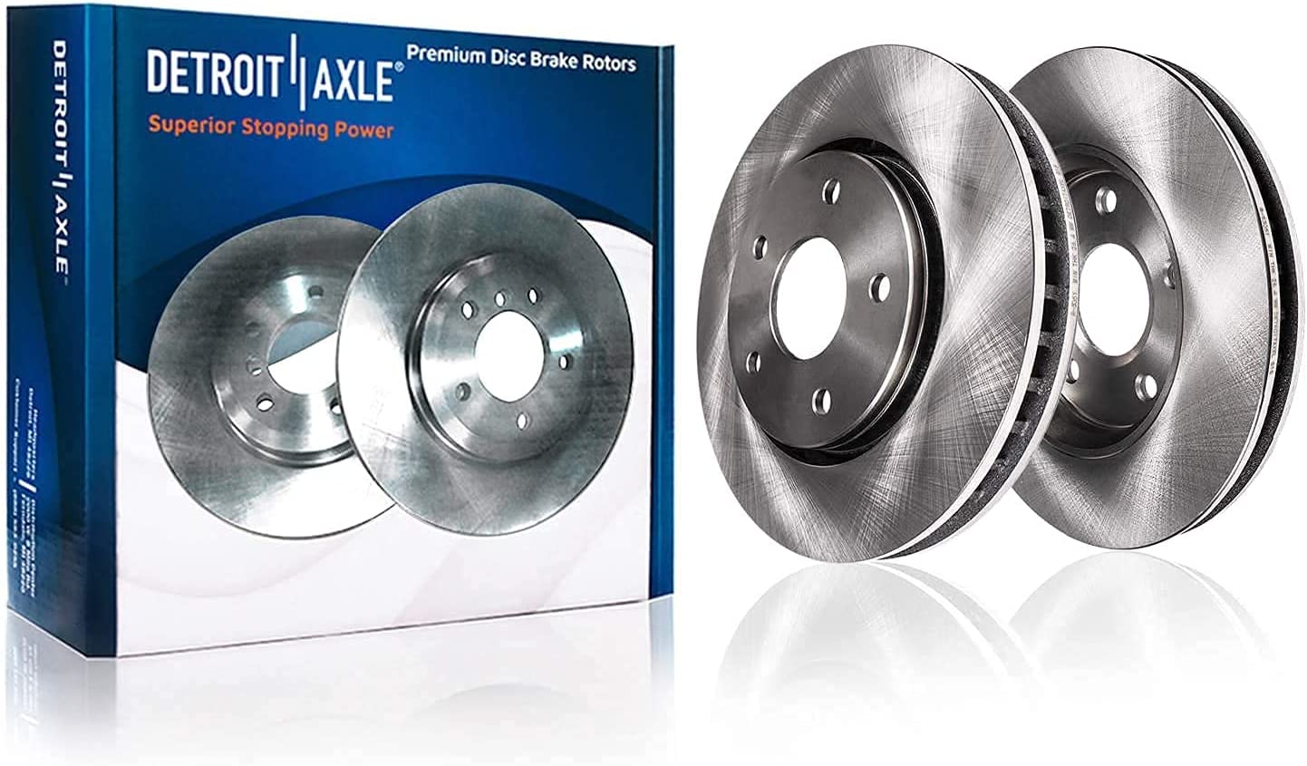 Detroit Axle - Front Disc Rotors Brake Pads Kit for Ford Escape Mariner Tribute - 4