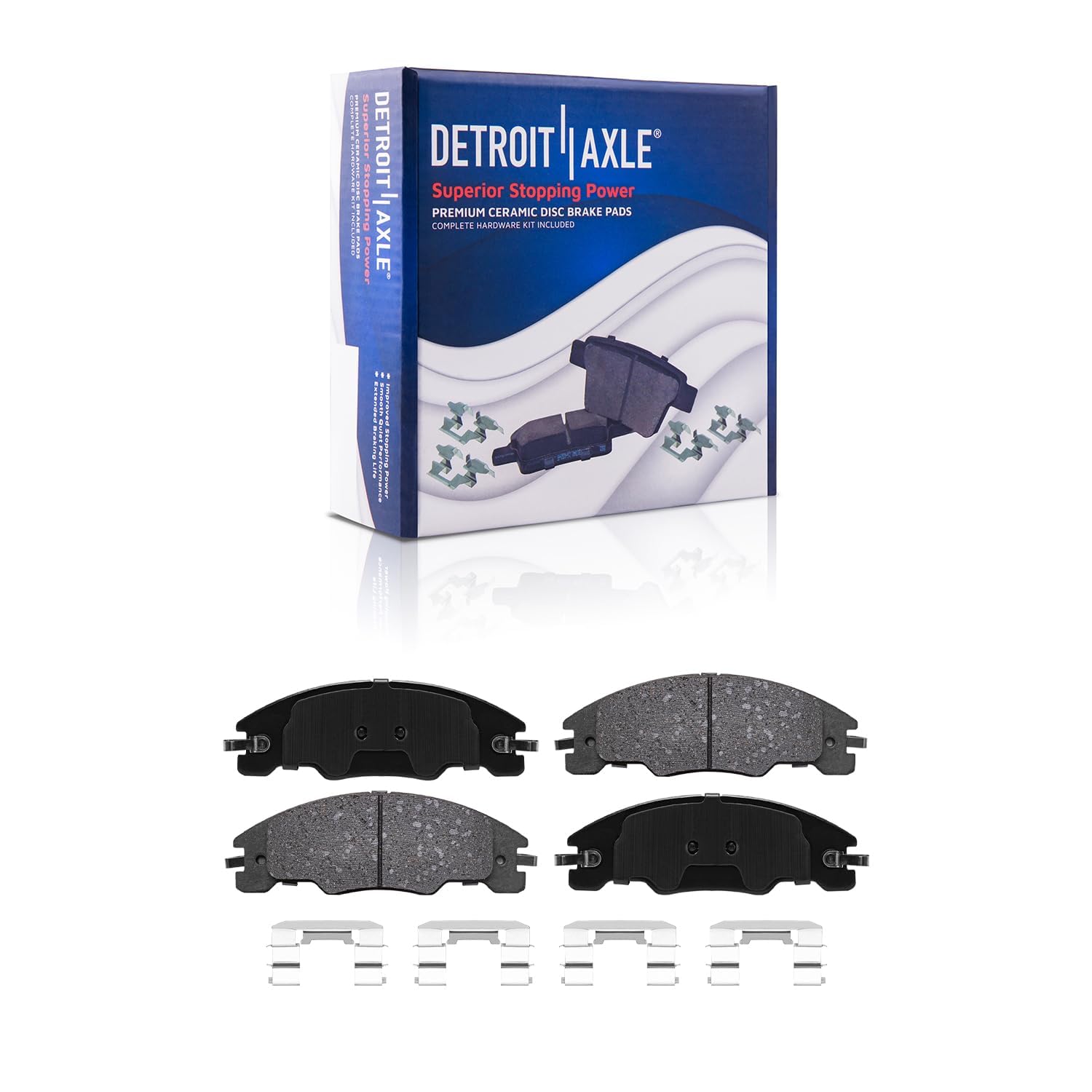 Detroit Axle - Front Disc Rotors Brake Pads for 2008 2009 2010 2011 Ford Focus - 6