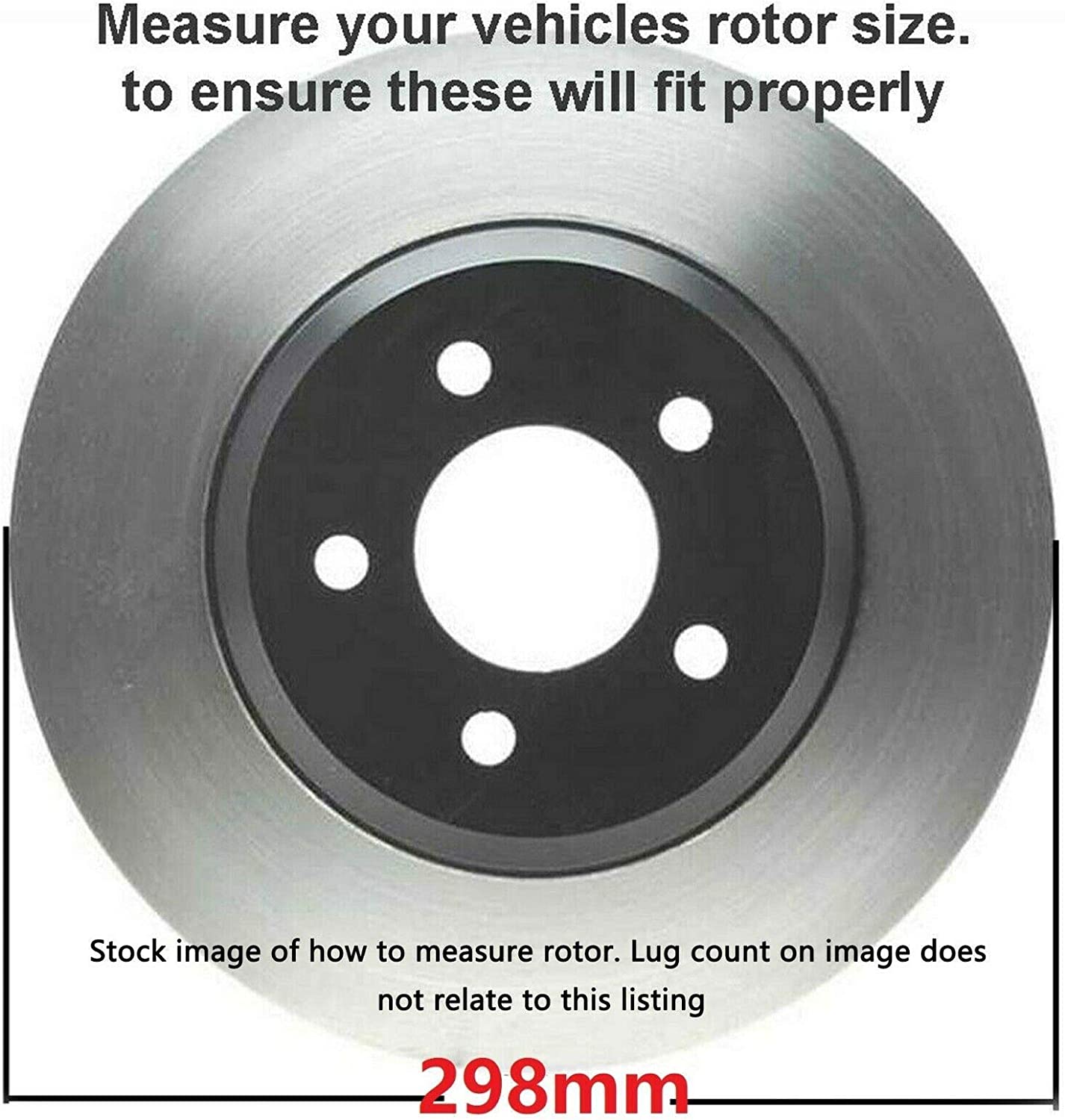 Detroit Axle - Rear Disc Rotors Brake Pads for 2005 2006 2007 Cadillac CTS STS - 6