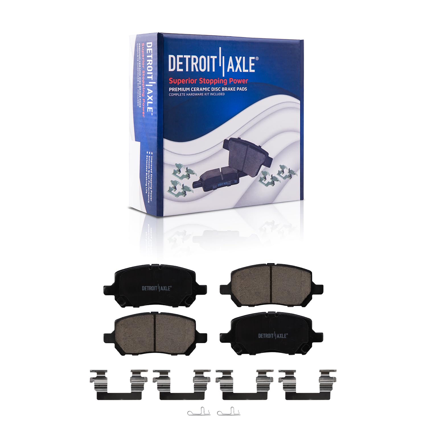 Detroit Axle - Front Disc Rotors Brake Pads for 2007-09 Chevy Cobalt Pontiac G5 - 5