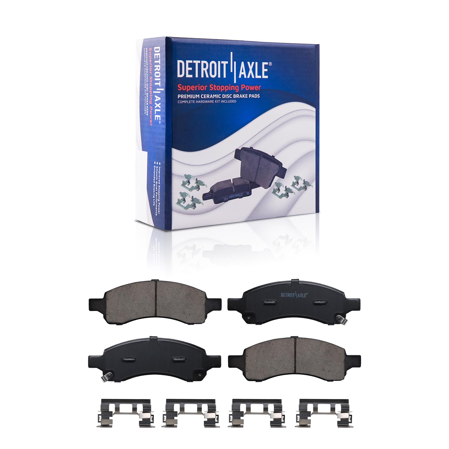 Detroit Axle - 325mm Front Rotors Brake Pads for Buick Enclave Chevy Traverse - 5