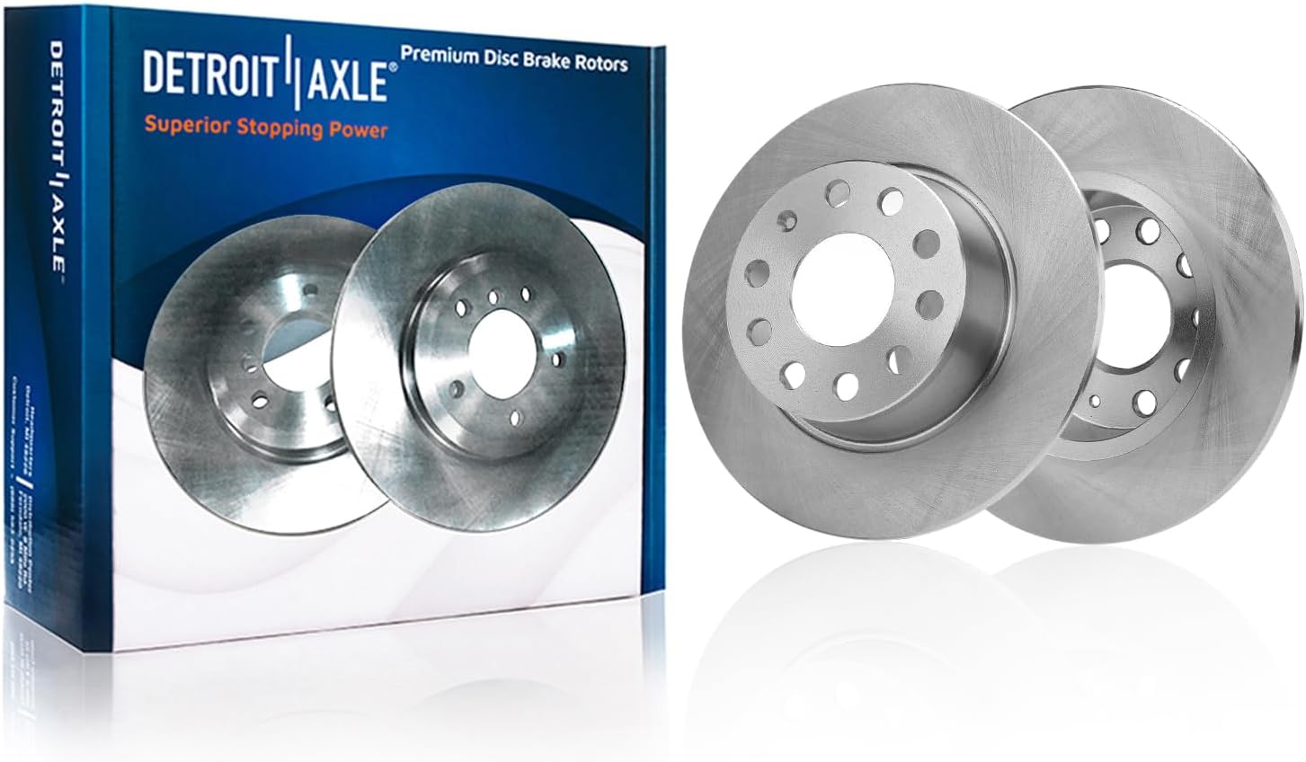 Detroit Axle - Rear Disc Brake Rotors for Volkswagen Jetta Taos - Main Image