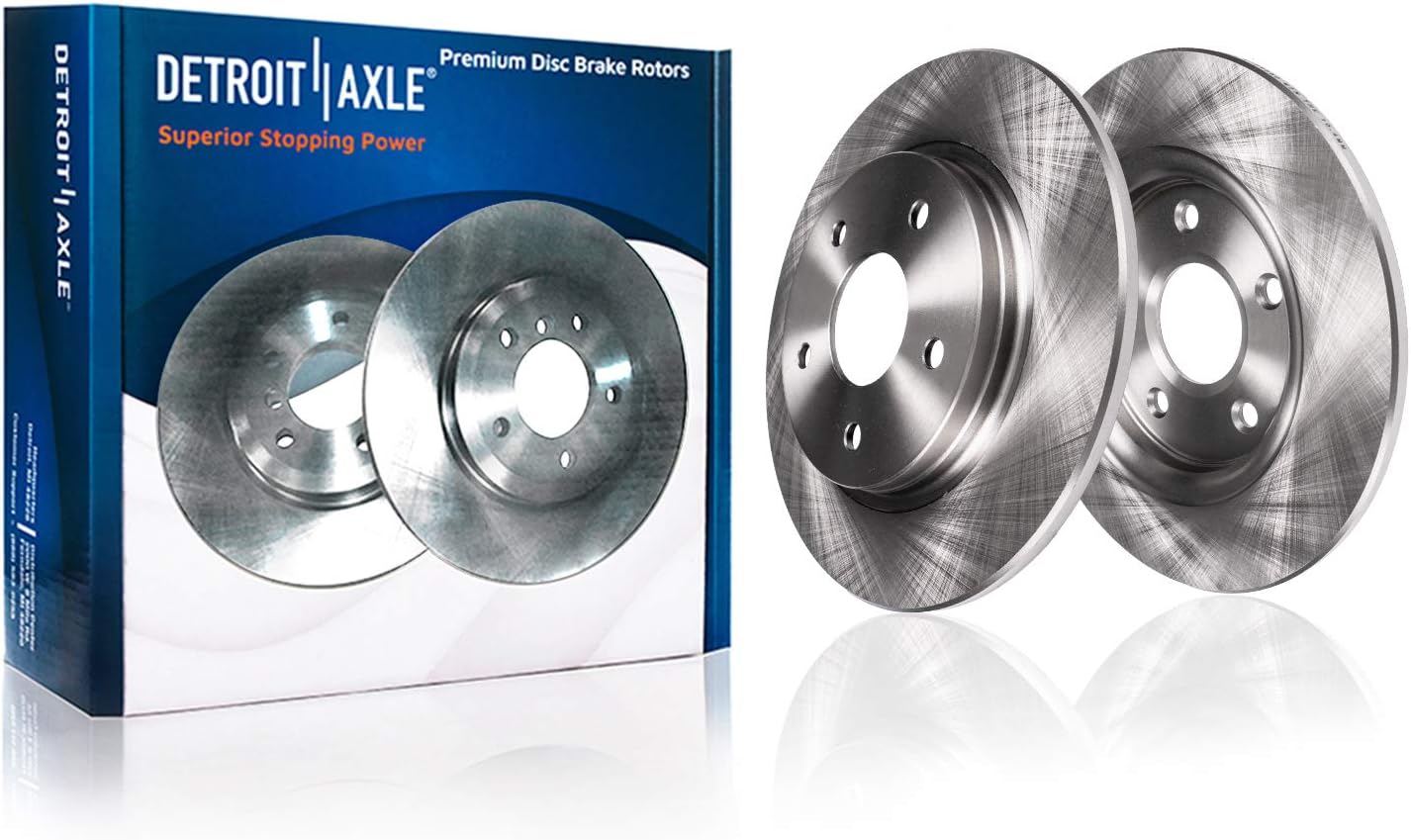 Detroit Axle - Rear Disc Brake Rotors for Volvo C30 C70 S40 V50 - Main Image