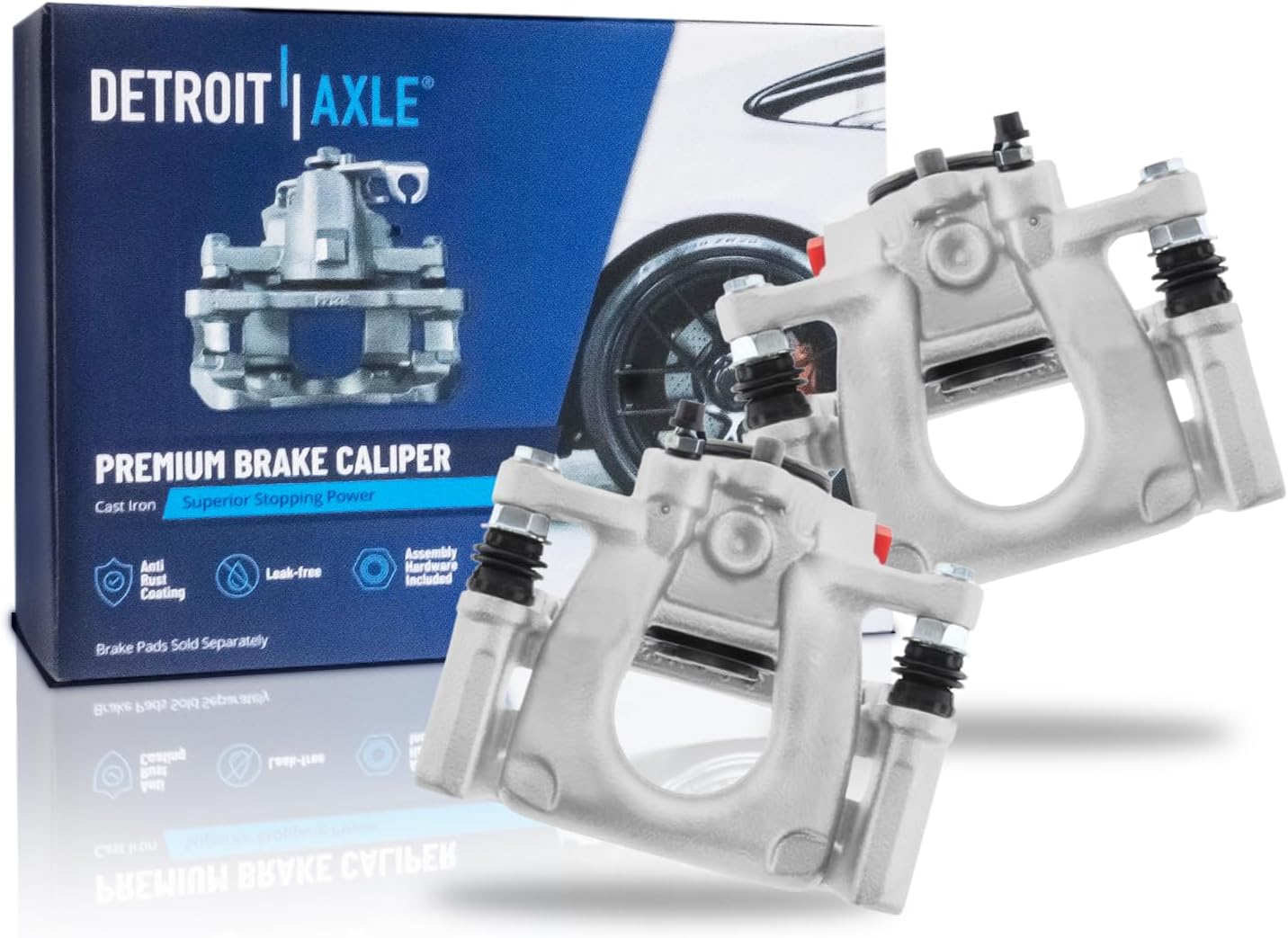 Pair Rear Brake Calipers (Remanufactured)