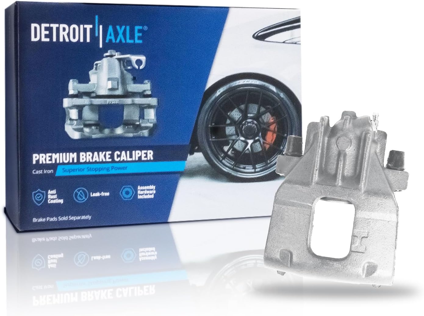 Detroit Axle - Front Left Disc Brake Caliper for 2000 2001 2002-2004 Ford Focus - Main Image