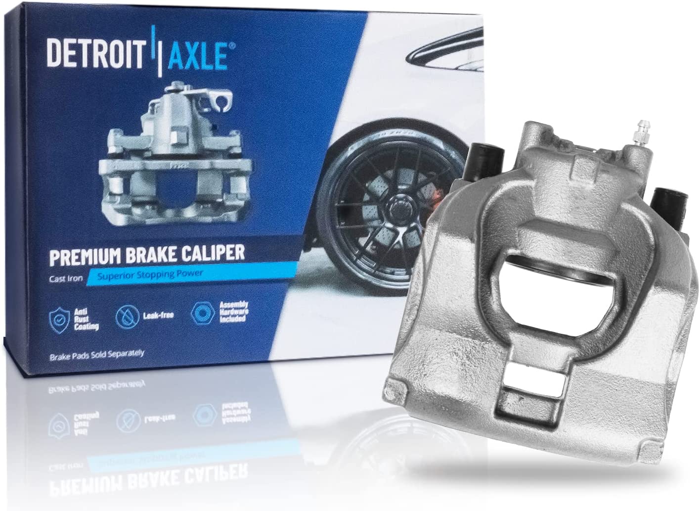 Detroit Axle - Front Left Brake Caliper for 2013-2020 Ford Fusion Lincoln MKZ - Main Image