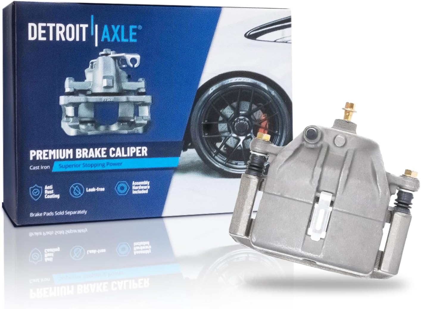 Detroit Axle - Front Right Brake Caliper for Ford Taurus Continental Sable - Main Image