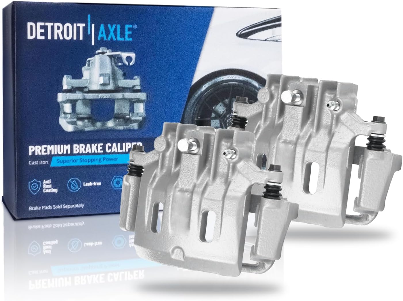 Pair Rear Brake Calipers (Remanufactured)