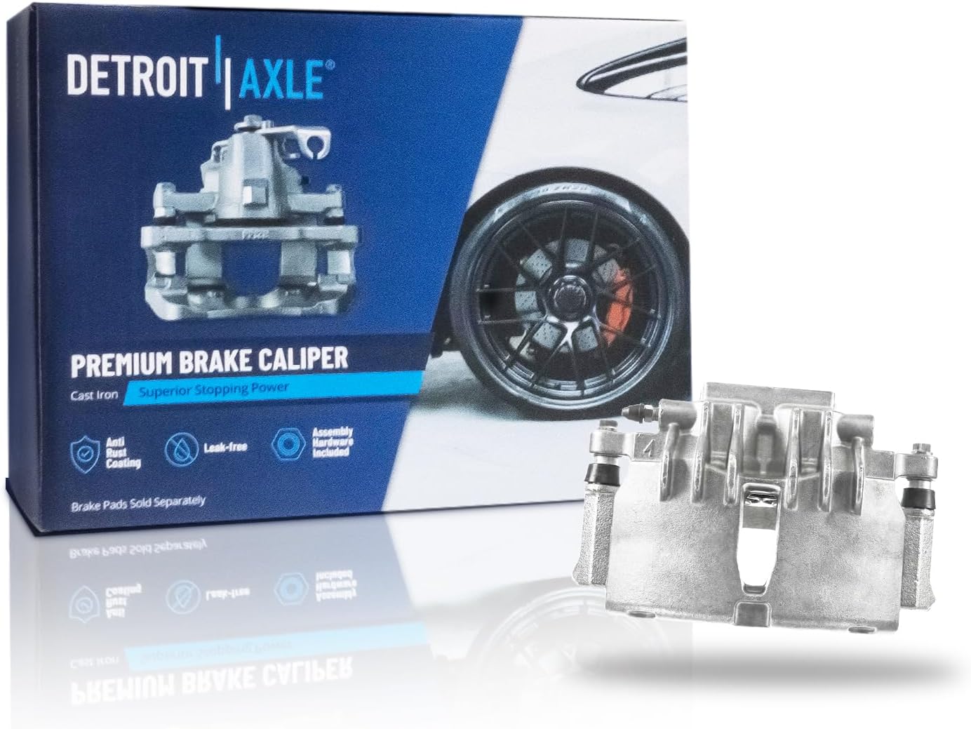 Detroit Axle - Front Left Disc Brake Caliper for 1999 2000-2002 Ford Mustang - Main Image