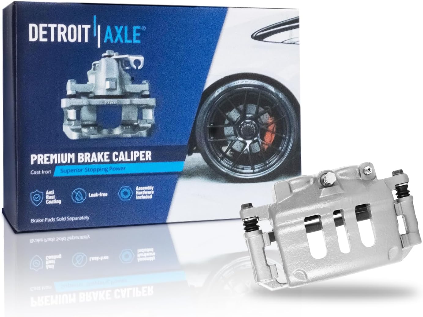Detroit Axle - Front Right Brake Caliper for Crown Victoria Town Car Marauder - Main Image