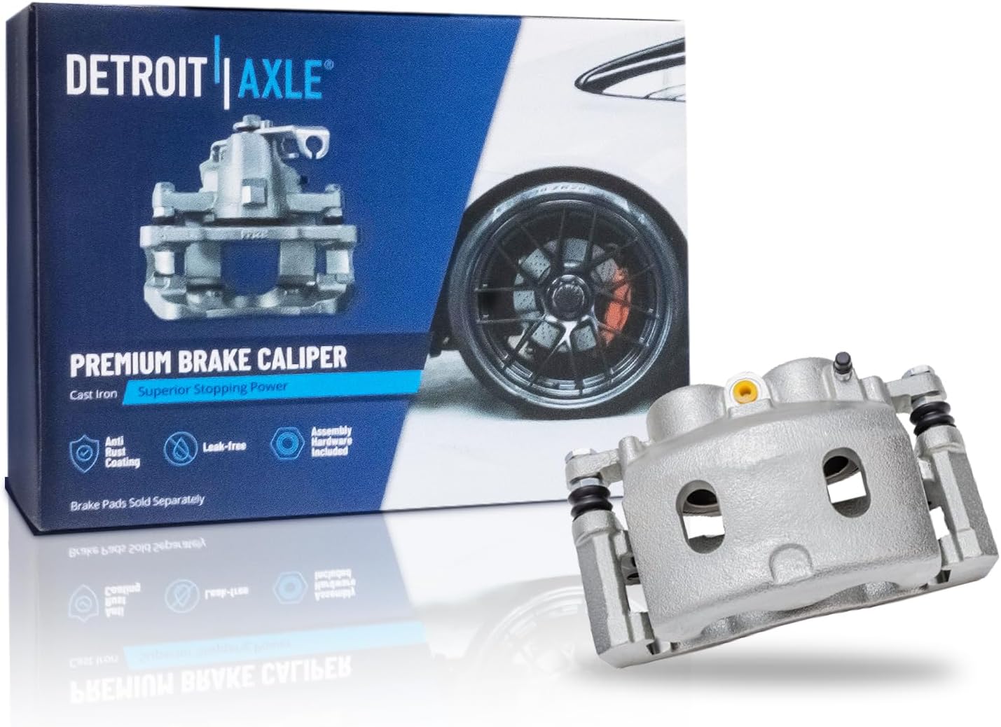 Detroit Axle - Front Right Brake Caliper for Silverado Sierra 1500 Yukon Tahoe - Main Image