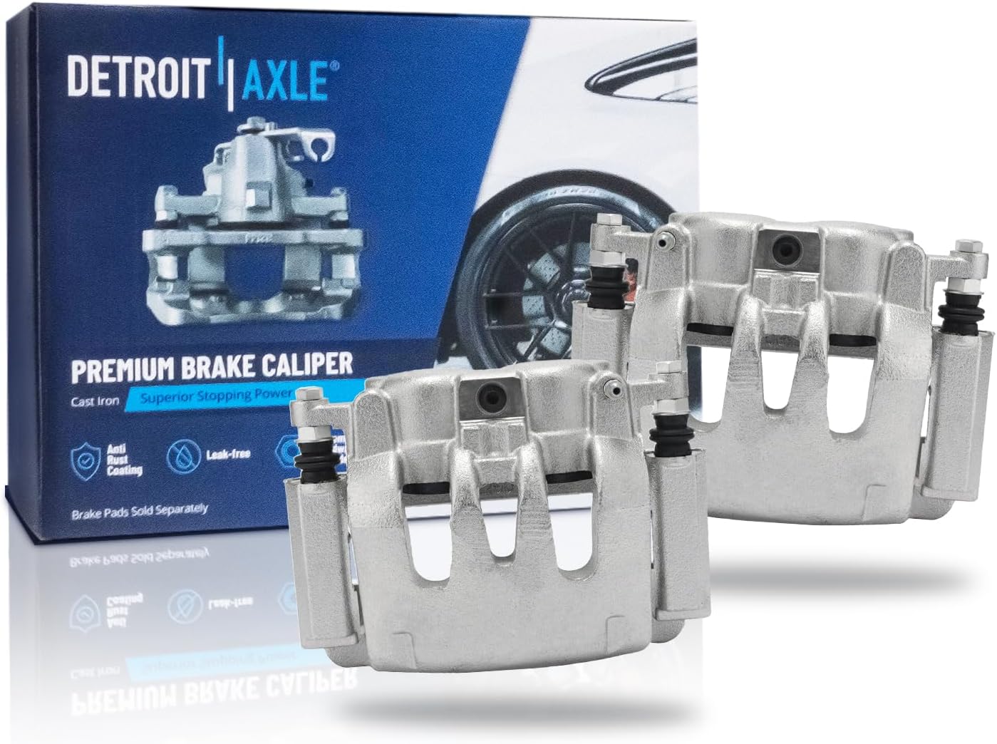 Pair Rear Brake Calipers (Remanufactured)