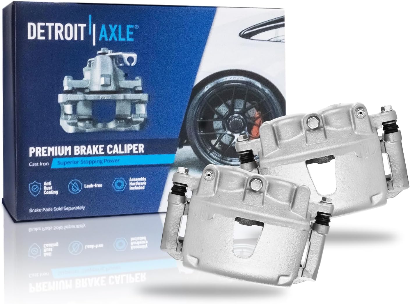 Pair Front Brake Calipers (Remanufactured)