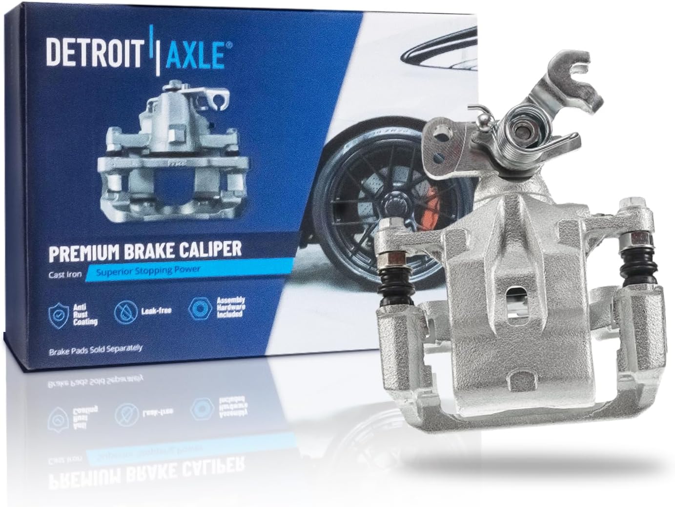 Detroit Axle - Rear Left Brake Caliper for Ford Fusion Mazda 6 Milan MKZ Zephyr - Main Image