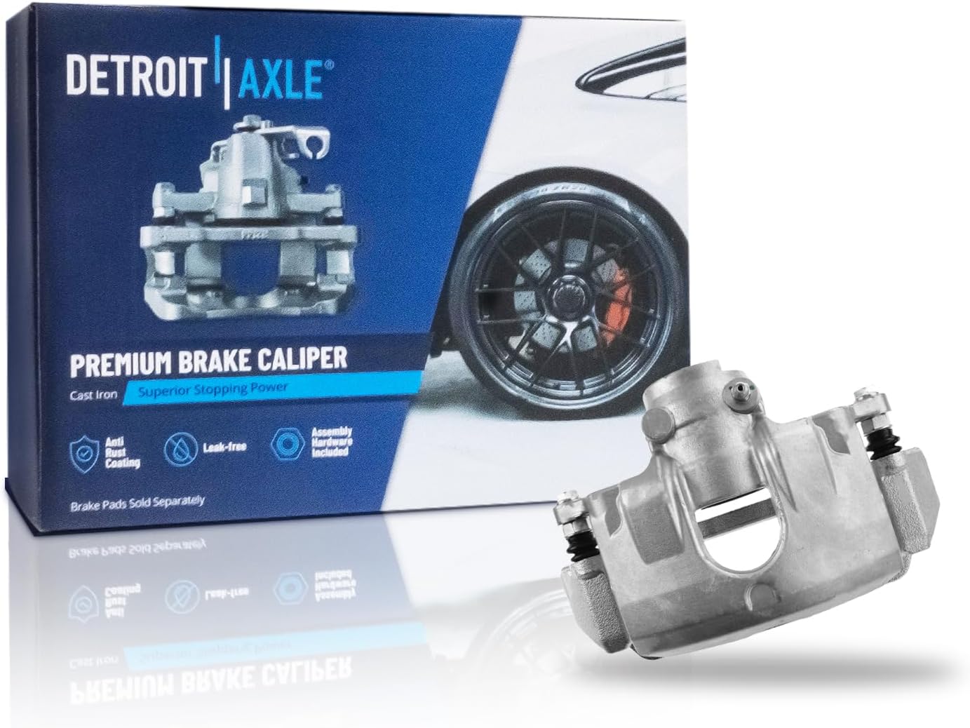 Detroit Axle - Front Left Disc Brake Caliper for 2008 2009 2010 2011 Ford Focus - Main Image
