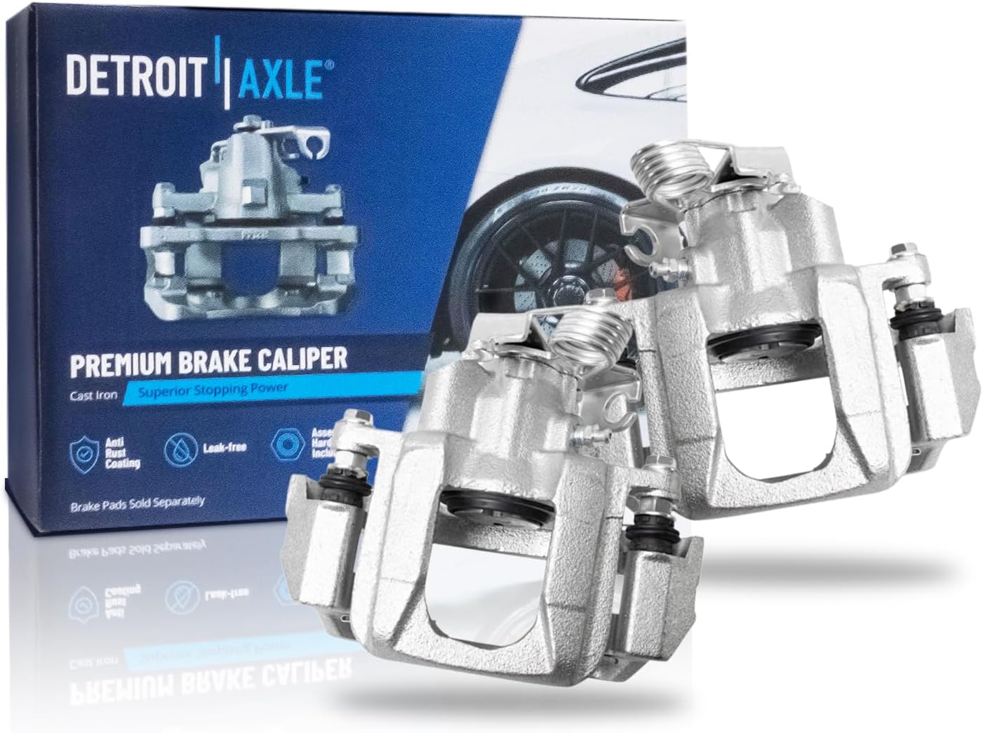 Pair Rear Brake Calipers (Remanufactured)