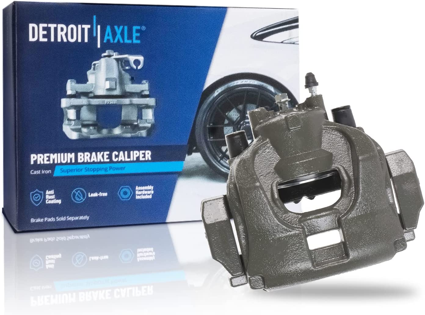 Detroit Axle - Front Left Brake Caliper for 2013-2020 Ford Fusion Lincoln MKZ - Main Image