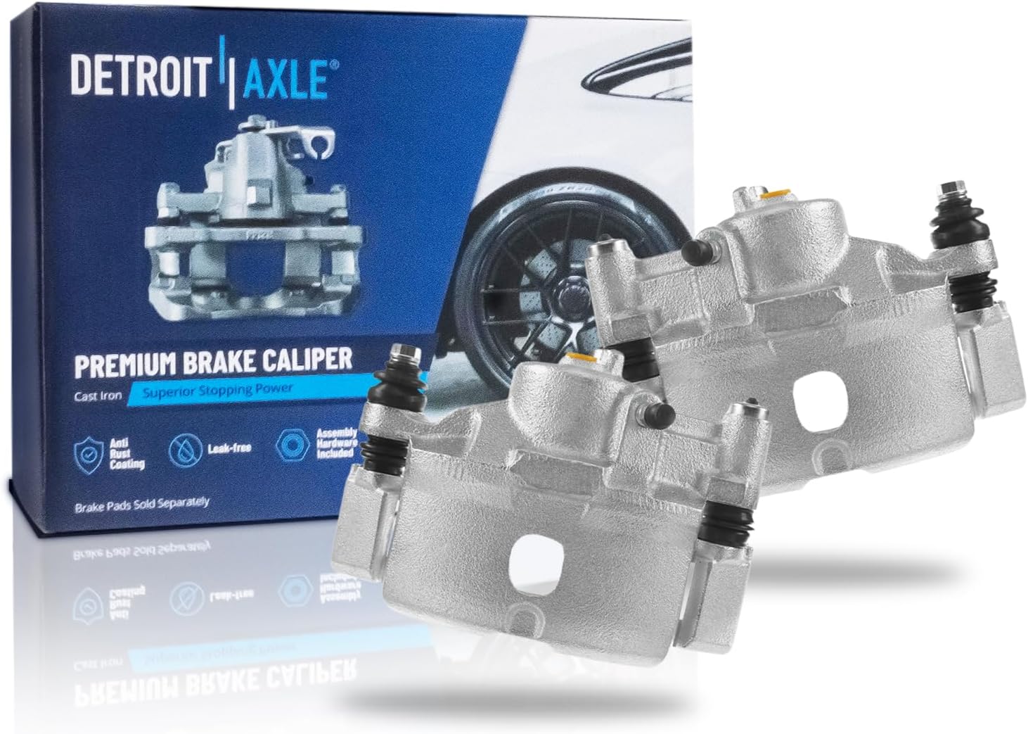Detroit Axle - Front Disc Brake Calipers for 1990-2000 Honda Civic Del Sol CRX - Main Image