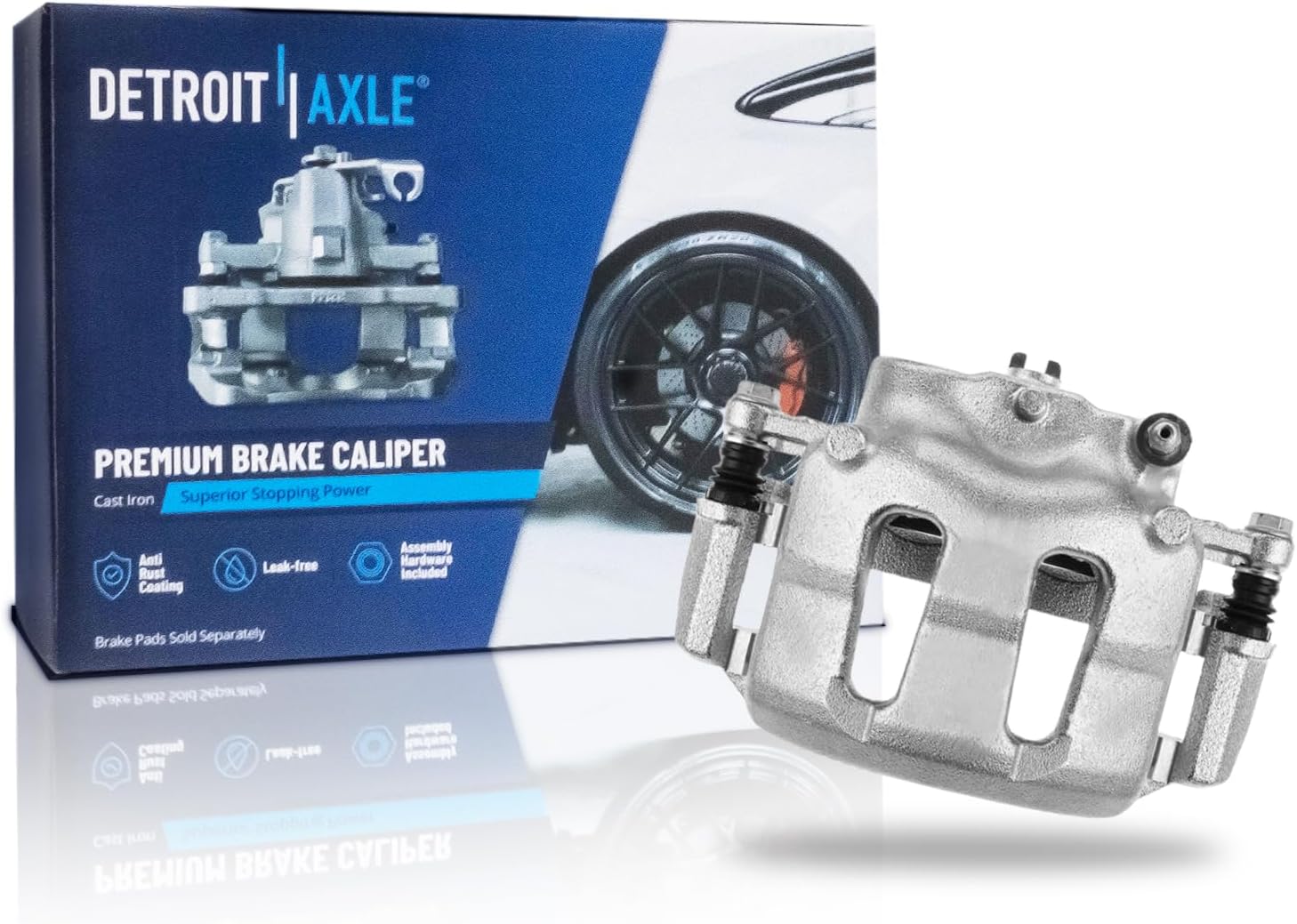 Detroit Axle - Front Right Brake Caliper for 1999 2000 2001 2002 Nissan Frontier - Main Image