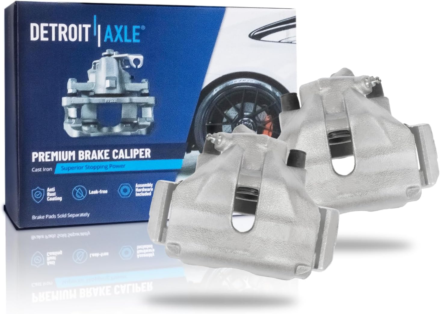 Detroit Axle - Front Disc Brake Calipers for Audi A4 A6 Quattro S4 S6 - Main Image