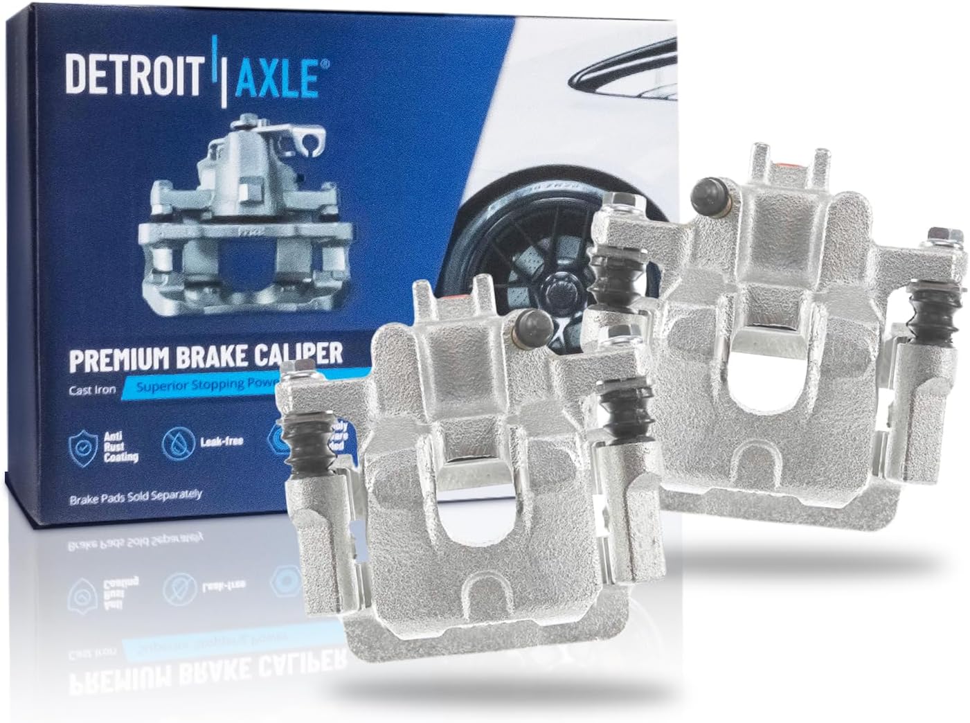Pair Rear Brake Calipers (Remanufactured)