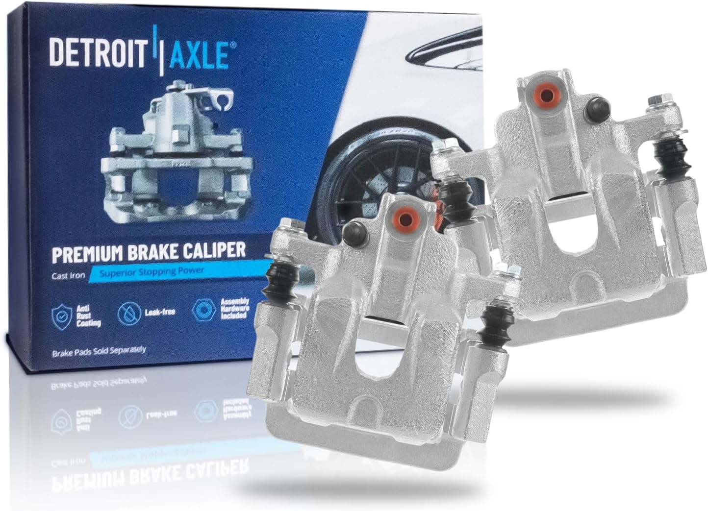 Pair Rear Brake Calipers (Remanufactured)