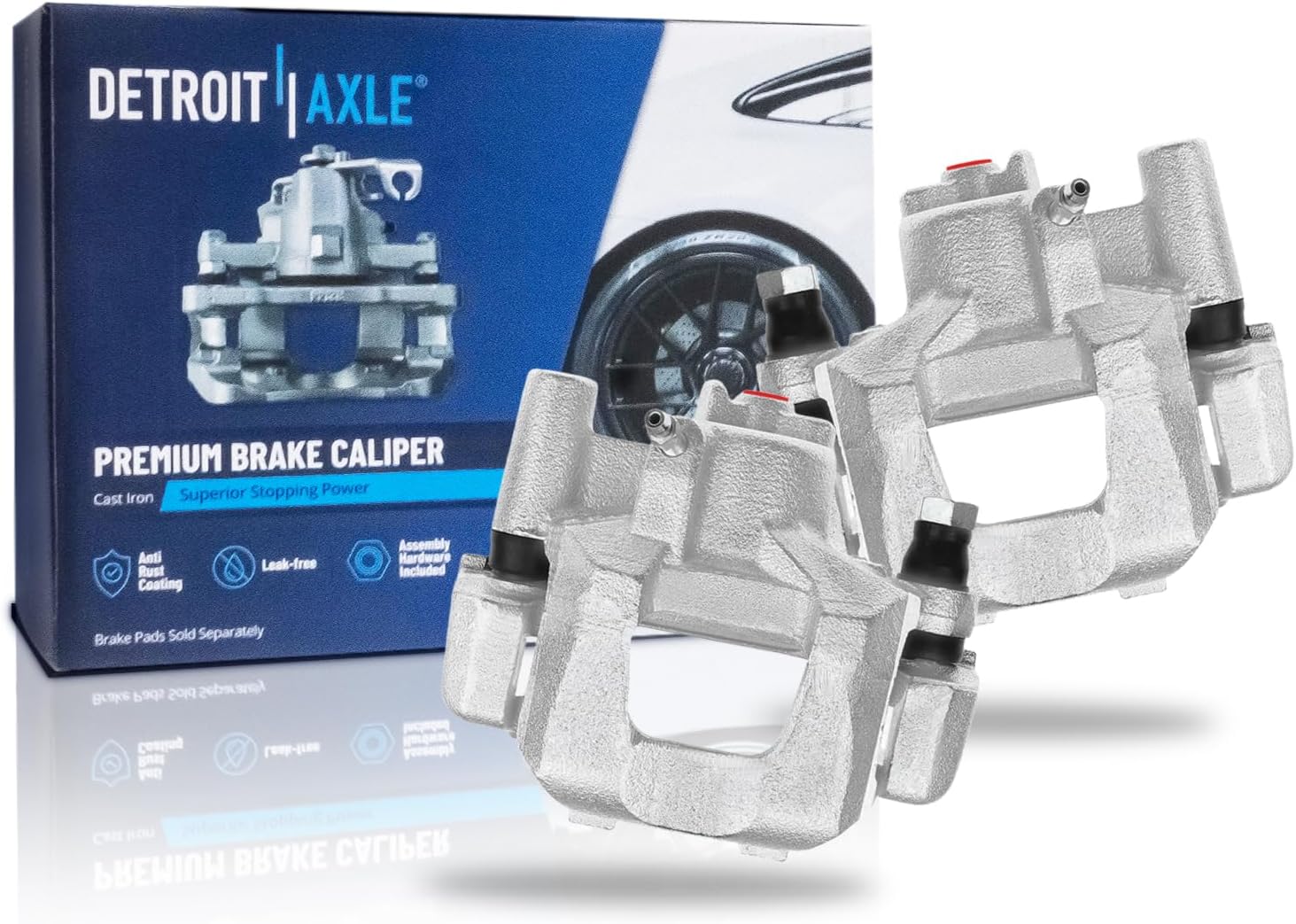 Pair Rear Brake Calipers (Remanufactured)