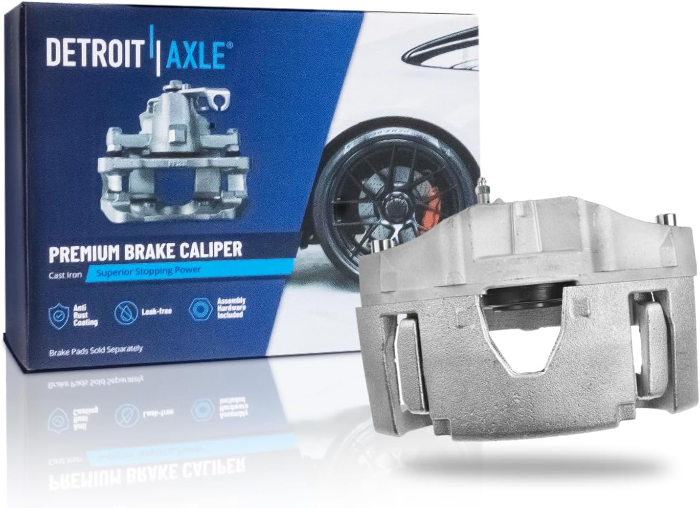 Detroit Axle - Front Right Disc Brake Caliper for 2003-2014 Volvo XC90 - Main Image
