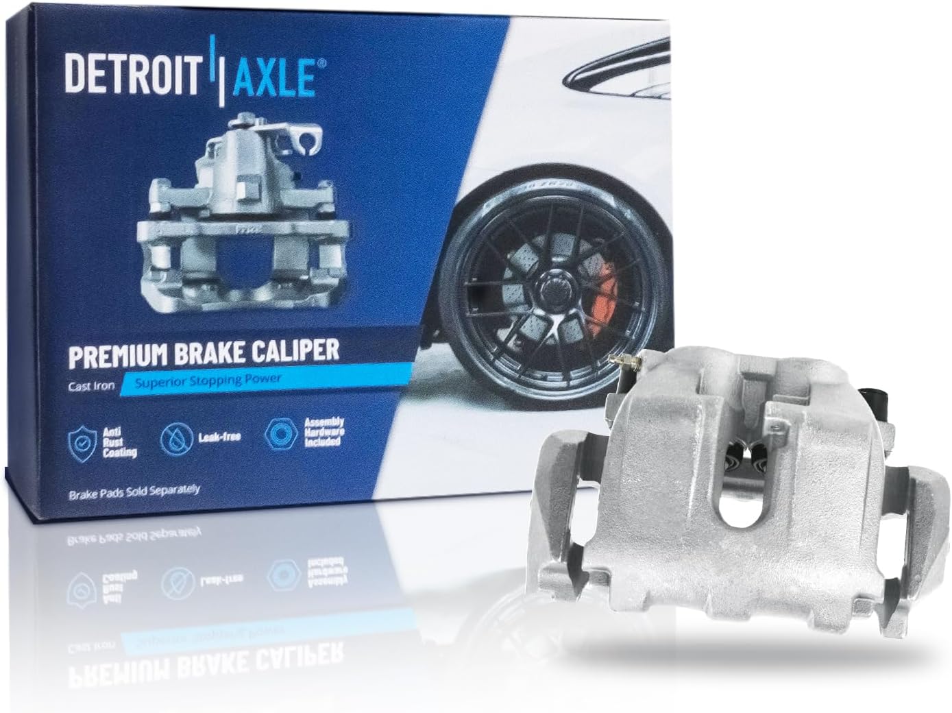 Detroit Axle - AWD Front Right Disc Brake Caliper for 2007-09 Mercedes-Benz E550 - Main Image