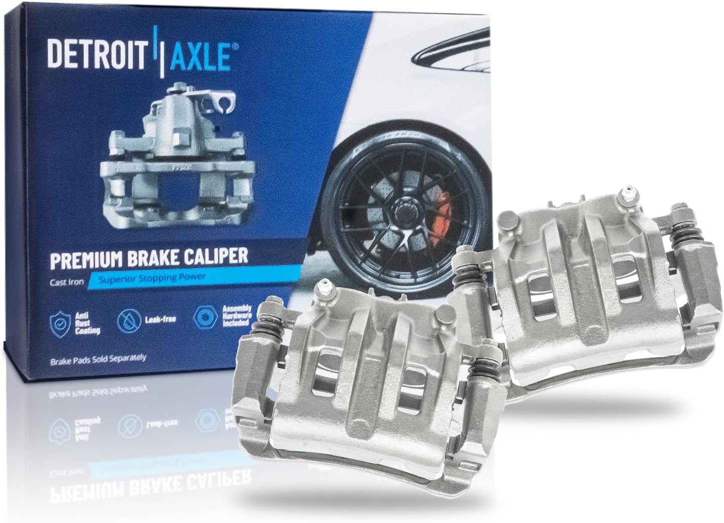 Detroit Axle - Front Disc Brake Calipers for 2007 2008-2012 Hyundai Veracruz - Main Image