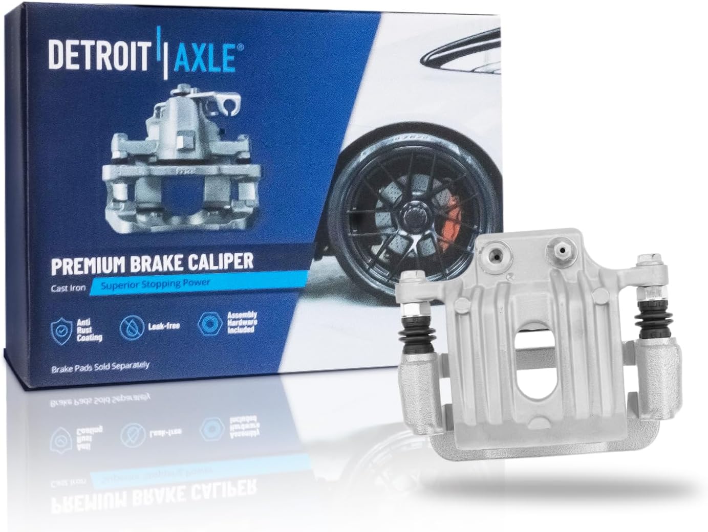 Detroit Axle - Rear Right Disc Brake Caliper for 2007 2008 2009 Hyundai Santa Fe - Main Image