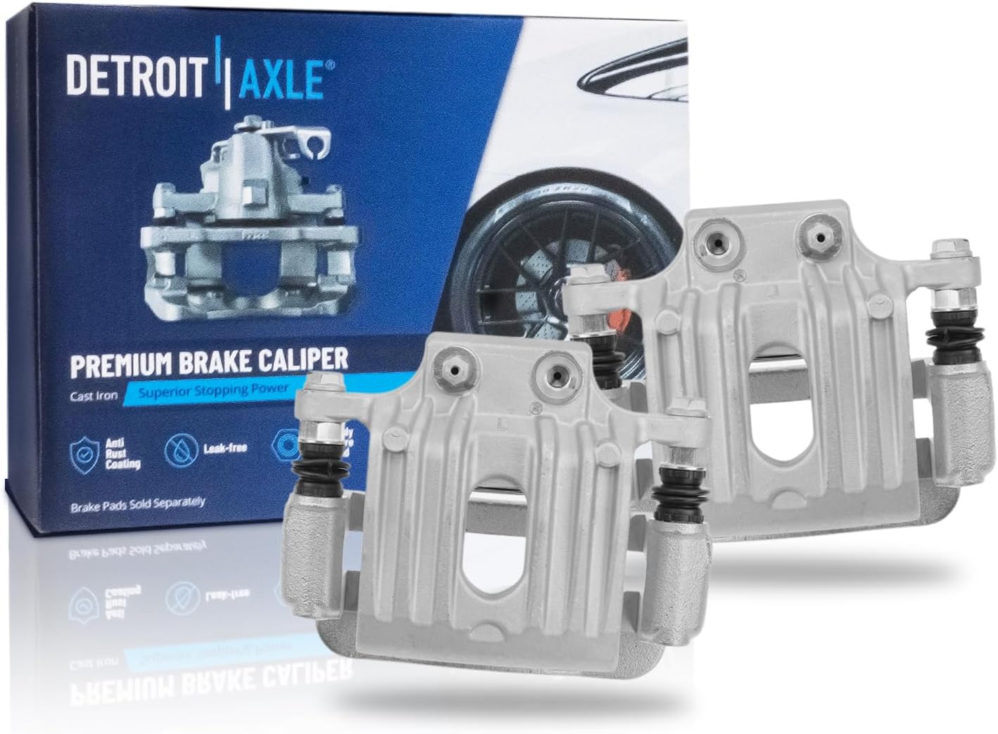 Pair Rear Brake Calipers (Remanufactured)