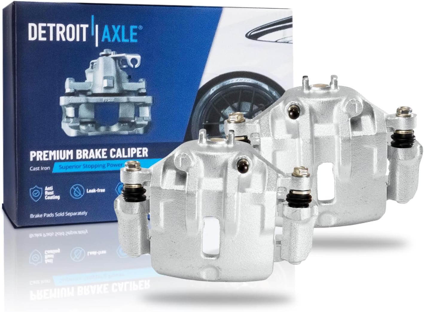 Pair Front Brake Calipers (Remanufactured)