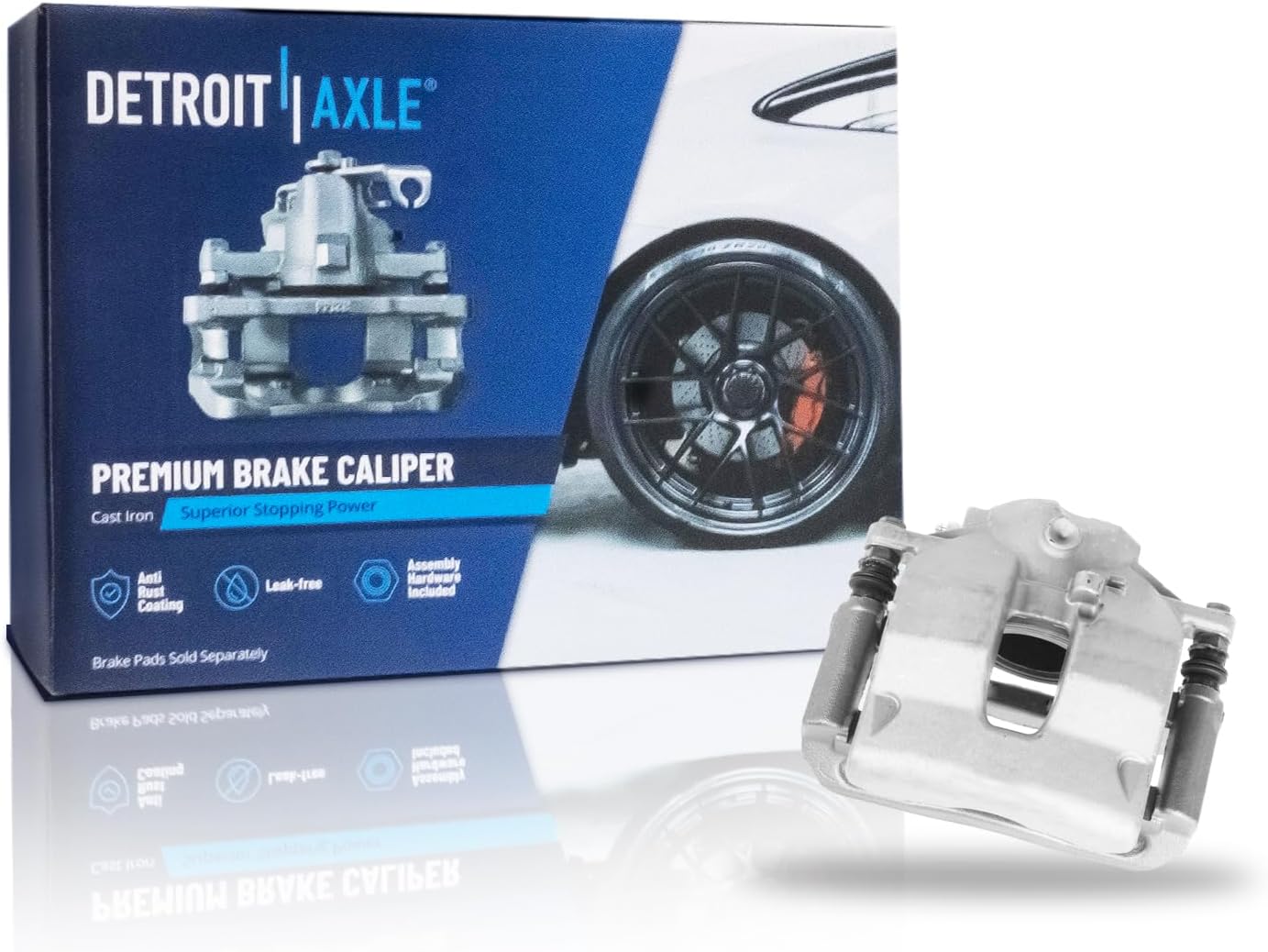 Detroit Axle - Front Left Disc Brake Caliper for Mercedes-Benz C250 C300 SLK250 - Main Image