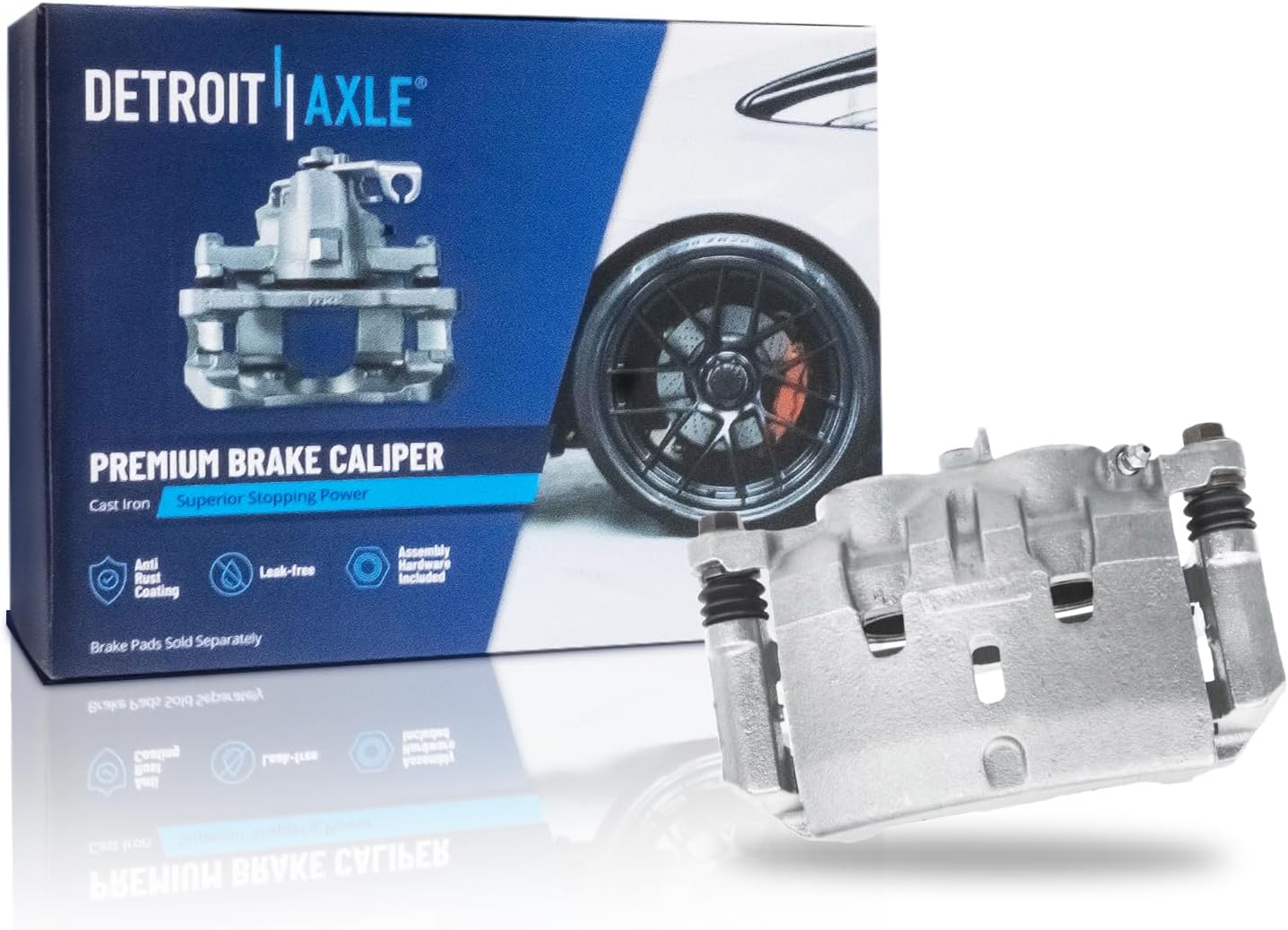 Detroit Axle - Front Left Disc Brake Caliper for Acura MDX Honda Pilot Ridgeline - Main Image
