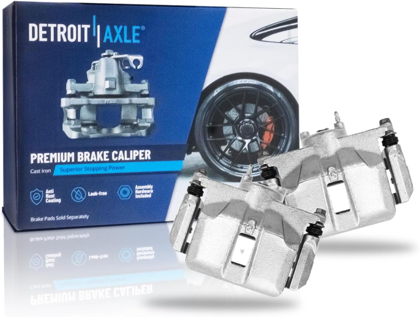 Pair Front Brake Calipers (Remanufactured)