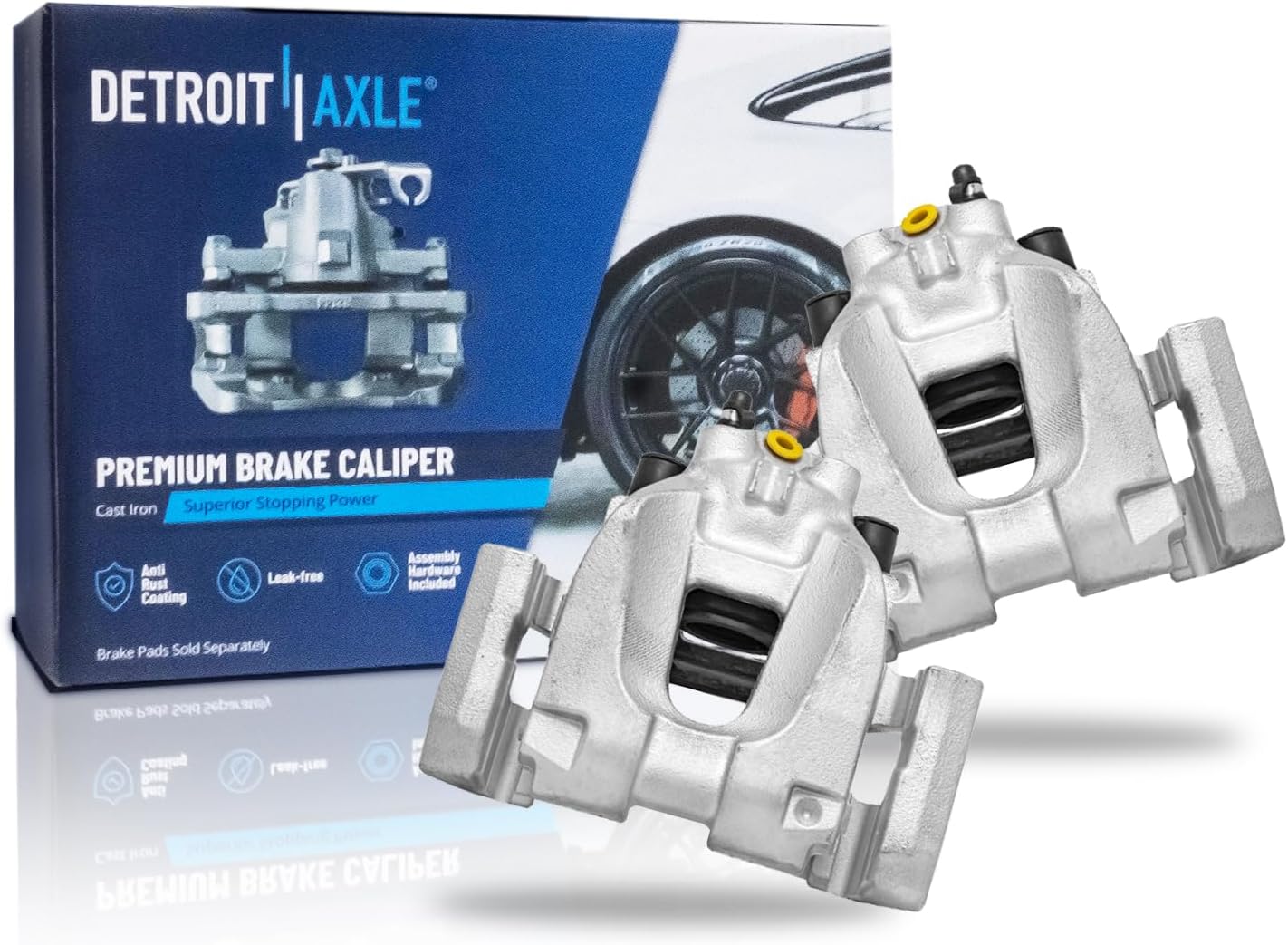 Detroit Axle - Rear Brake Calipers for BMW 750i 750Li 760Li Alpina B7 B7L xDrive - Main Image