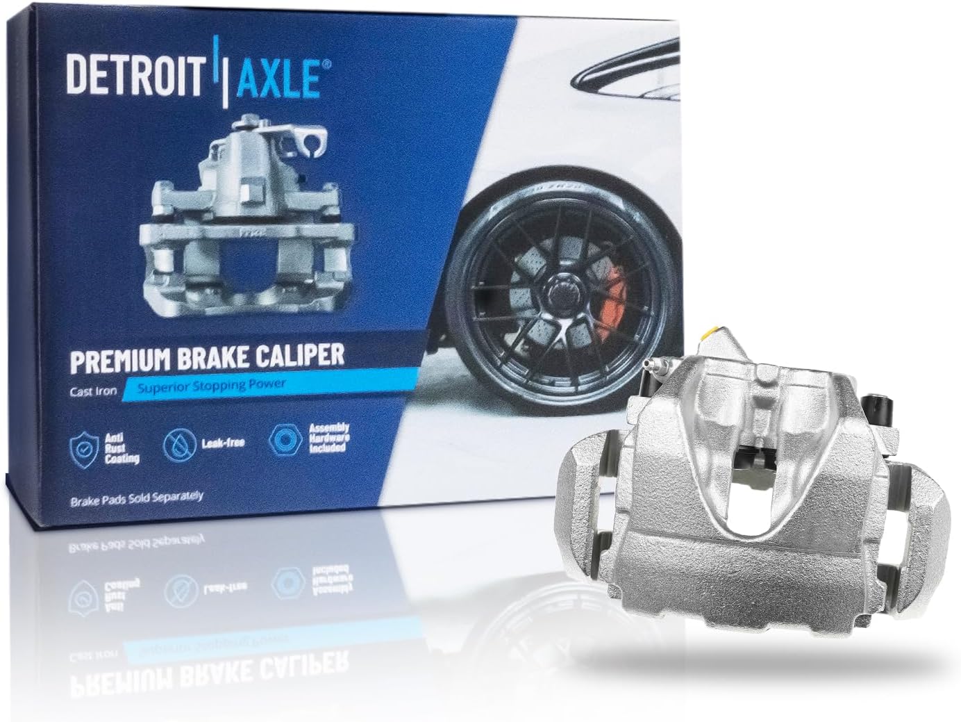 Detroit Axle - Front Right Disc Brake Caliper for 2010 2011 2012-2014 Volvo XC90 - Main Image
