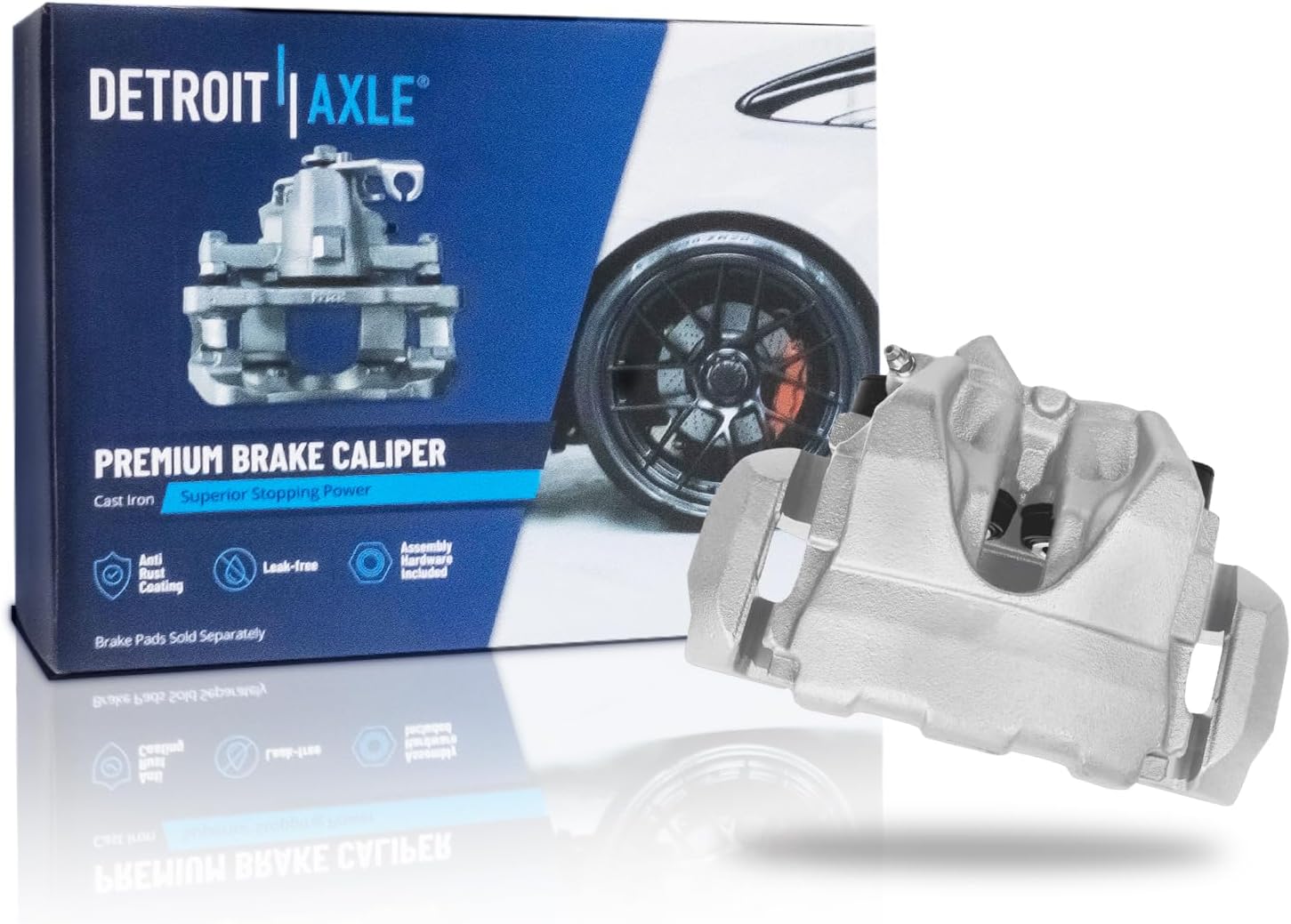 Detroit Axle - Front Right Disc Brake Caliper for 2010-2015 Volvo XC60 - Main Image
