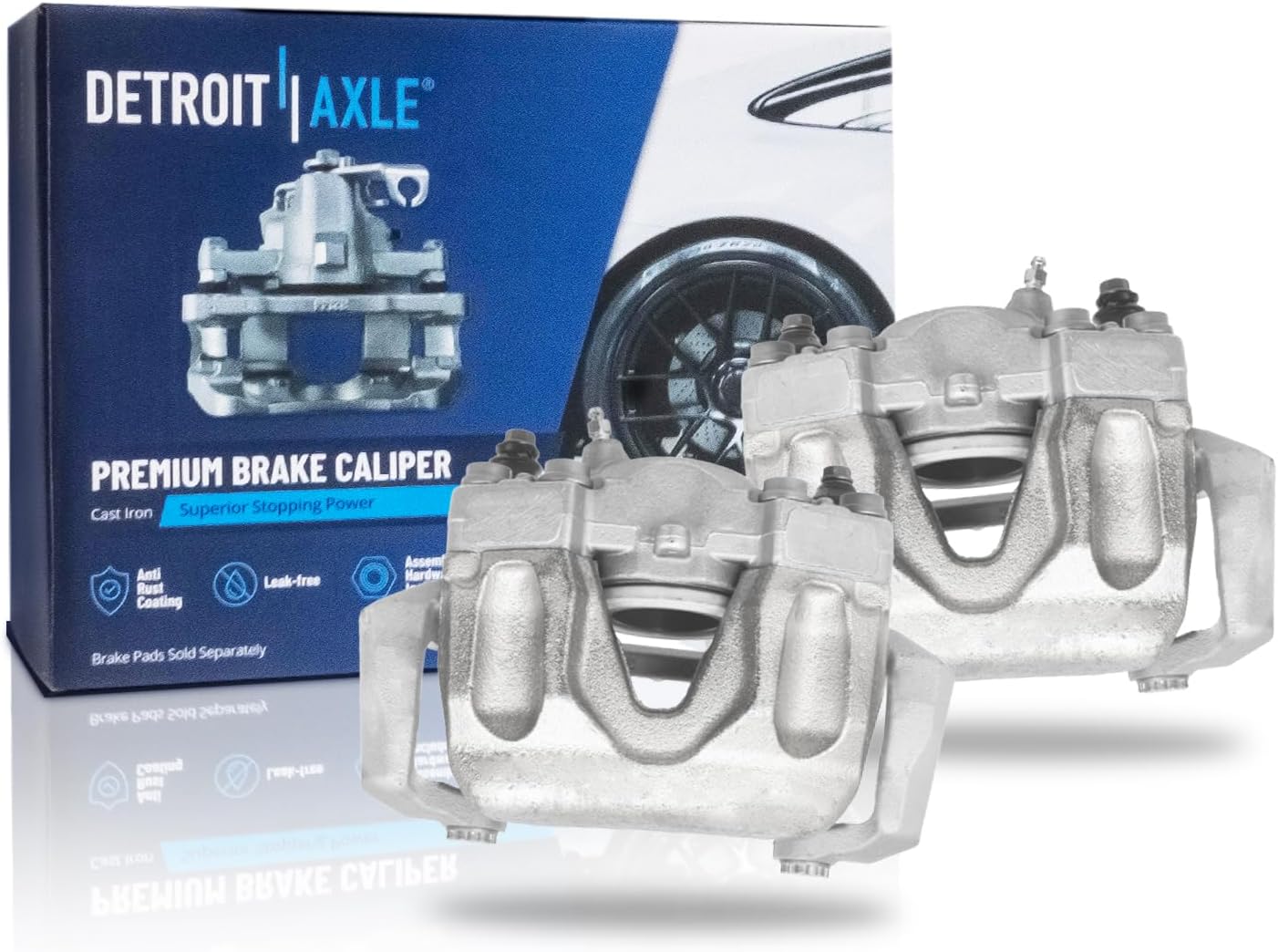 Detroit Axle - Front Brake Calipers for Mercedes-Benz C300 C350 E250 E350 E400 - Main Image