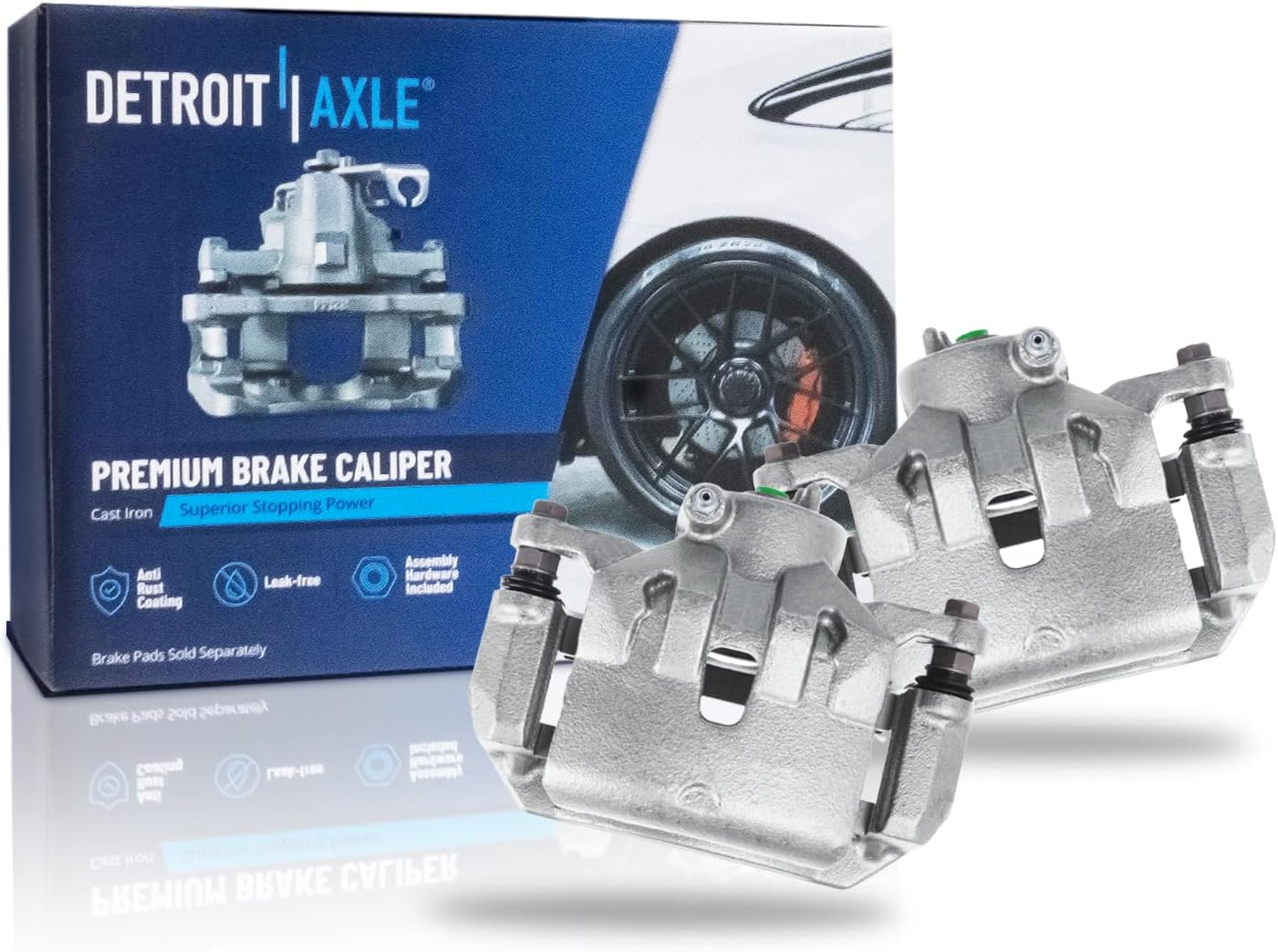 Pair Front Brake Calipers (Remanufactured)