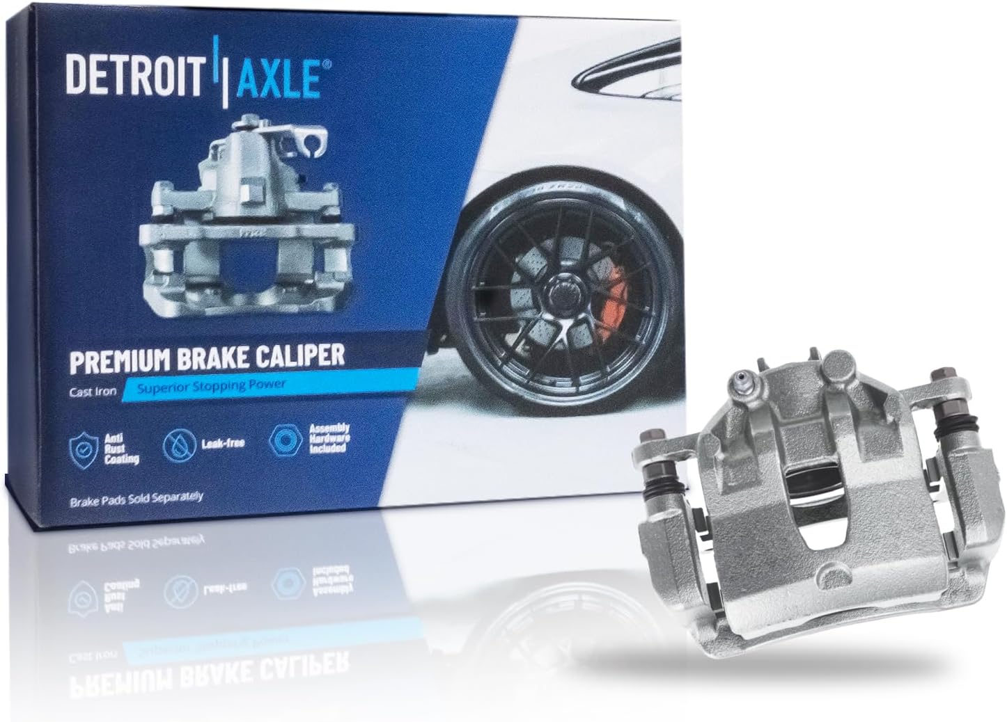Detroit Axle - Front Right Disc Brake Caliper for Hyundai Accent Attitude Rio - Main Image
