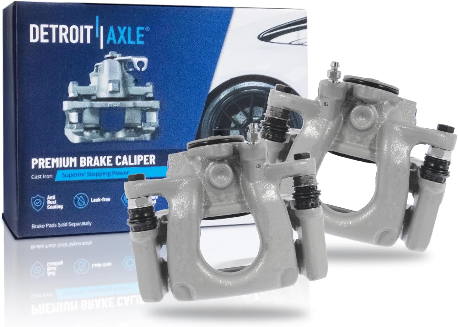 Pair Rear Brake Calipers (Remanufactured)
