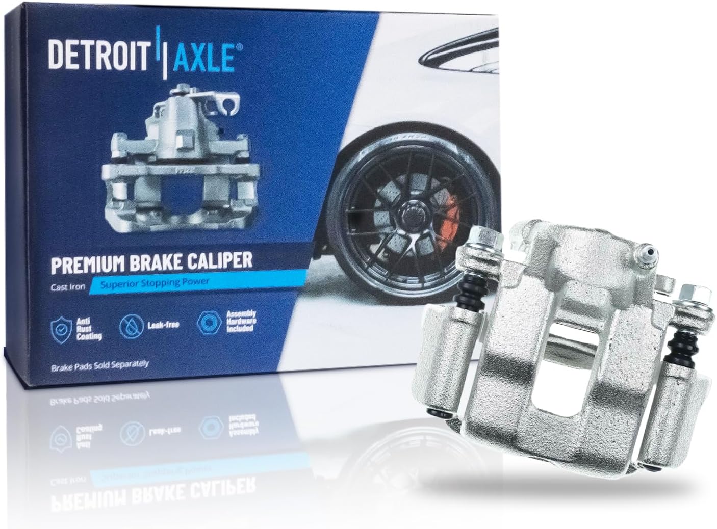Detroit Axle - RWD Front Right Disc Brake Caliper for 1984-1995 Toyota Pickup - Main Image