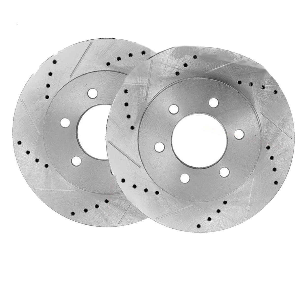 Detroit Axle - Front Drilled Brake Rotor Pad for Frontier Pathfinder V6 Xterra - 4