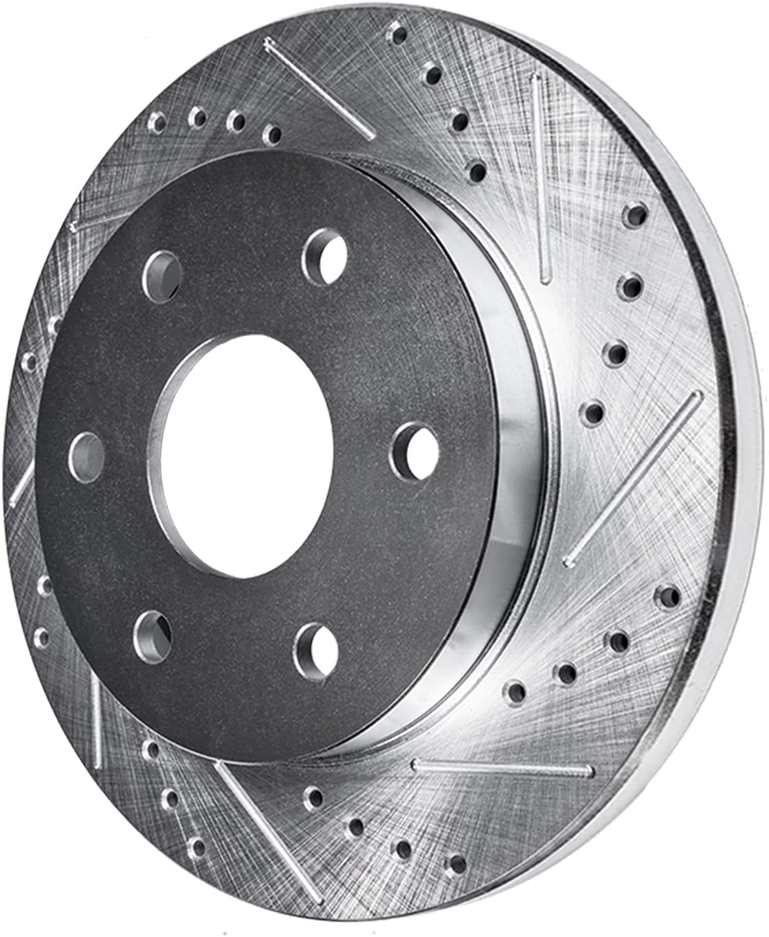Detroit Axle - Rear Drilled Brake Rotors for 2006-2014 Kia Sedona Entourage - 6