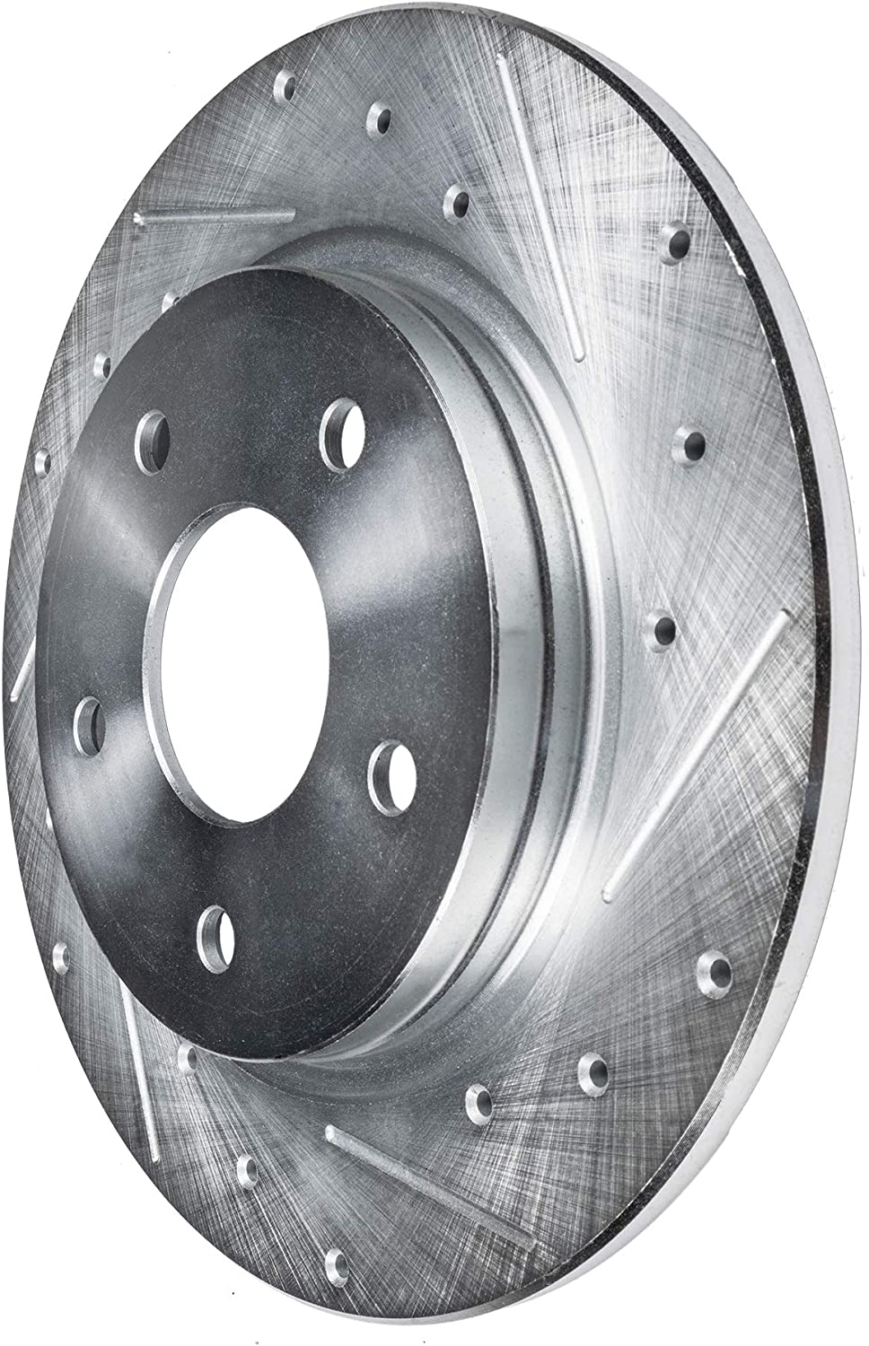 Detroit Axle - 309mm Rear Drilled Brake Rotors for 2008-2014 Toyota Highlander - 5