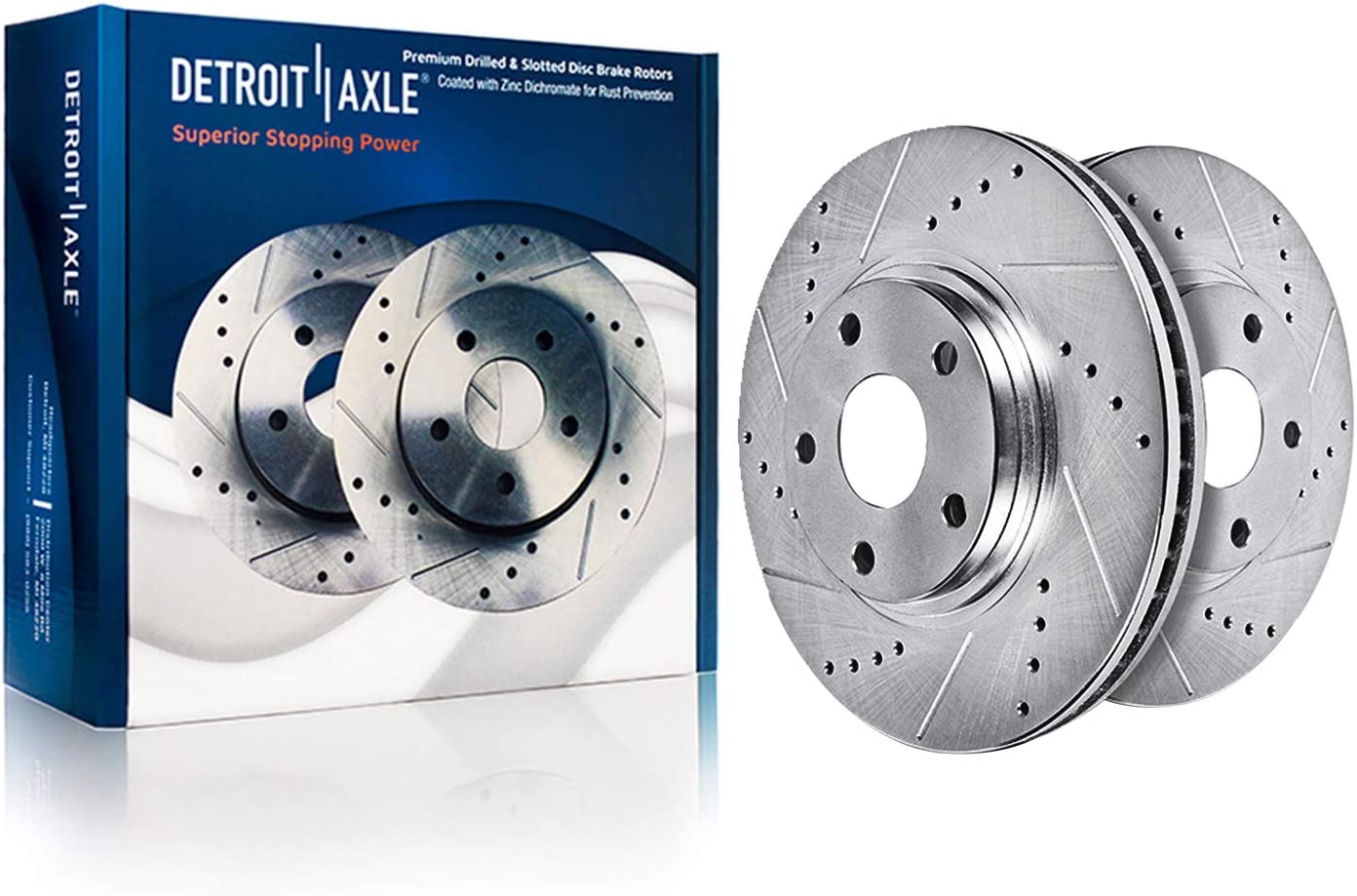 Detroit Axle - 308mm REAR Drilled Brake Rotor for Nissan Maxima - Main Image